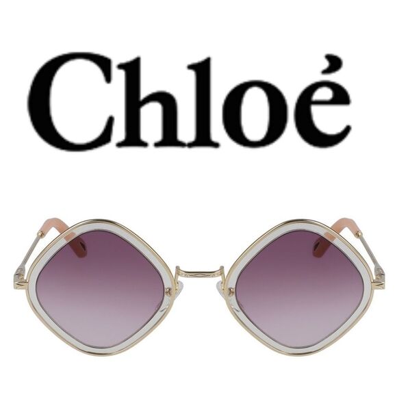 - Chloe mod rectangular sunglasses main image 4